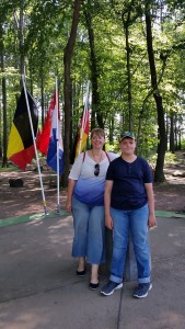 Standing in three countries