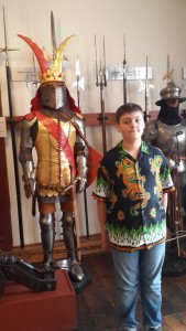 Me standing in front of some armor