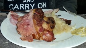 lots of pig with sauerkraut.