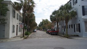 cobbled street