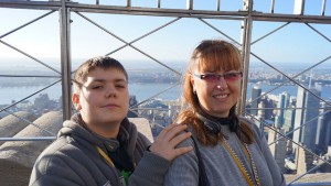 Mum and I at the top of the Empire State Building.
