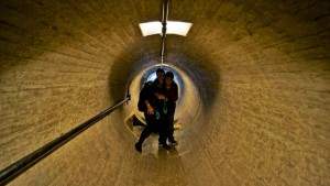 In the ventilation tunnel