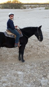 and now I'm on a horse
