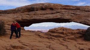 a arch on a cliff