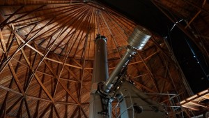 The telescope was used for looking at Mars